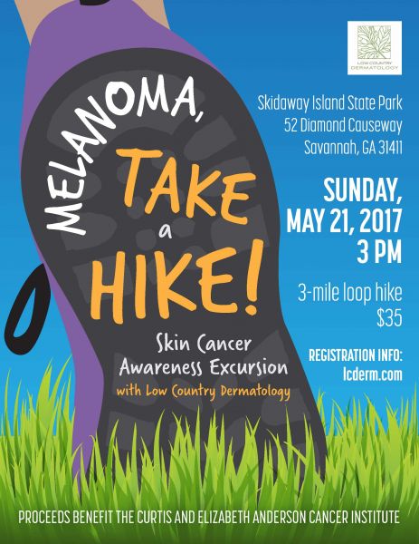 Melanoma, Take a Hike Skin Cancer Awareness Excursion Flyer